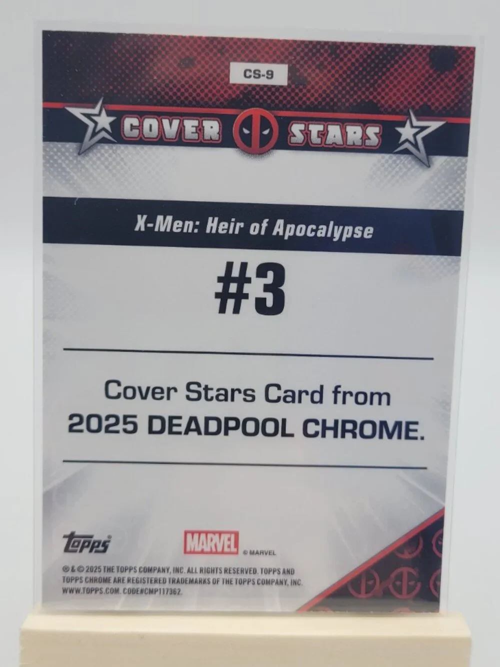 2025 Topps Chrome Deadpool #CS-9 X-Men Heir Of Apocalypse Marvel Card NM - Picture 2 of 2